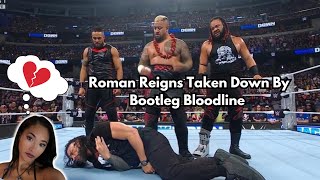 WWE Roman Reigns Defeated By Bootleg Bloodline amp The Judgment Day Defeats The Terrible Terror Twins [upl. by Alleahcim]