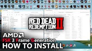 How to install AMD FSR 3 Frame Generation on Red Dead Redemption 2 [upl. by Haduj882]