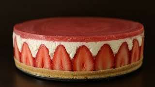 NoBake Strawberry cheesecake Recipe  How to Make Strawberry cheesecake [upl. by Cohla]