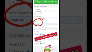 Wifi password change  How to wifi password change wifi password [upl. by Nylirem818]