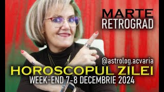 Marele reset la loc comanda ✂️WEEKEND 78 DECEMBRIE 2024 ☀♐ HOROSCOPUL ZILEI Astrolog ACVARIA [upl. by Monarski575]