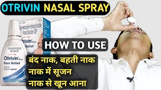 otrivin nasal spray how to use  xylometazoline nasal drops ip  xylometazoline  Otrivin [upl. by Hays]