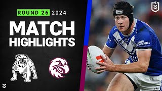 NRL 2024  Bulldogs v Sea Eagles  Match Highlights [upl. by Quintus]