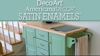 Learn About Americana Decor Satin Enamels  DecoArt® [upl. by Burk644]