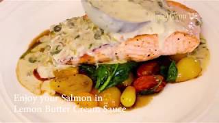 Salmon I Lemon Butter Cream Sauce [upl. by Nyllij]