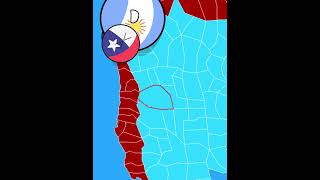 Batalha épica Argentina VS Chile Batalhas countryballs países [upl. by Relyuc]