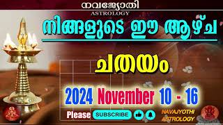 വാരഫലം  ചതയം  2024 November 10  16  VARAPHALAM  Chathayam [upl. by Octavian]