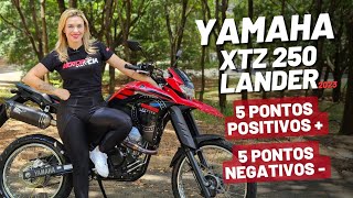 YAMAHA LANDER XTZ 250 2023  5 pontos positivos e 5 negativos [upl. by Ydderf]