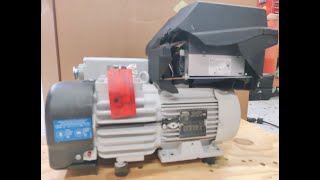 Leybold Sogevac SV 4065 BIFC Rotary Vane Vacuum Pump 240 V 60 Hz cracked cover [upl. by Dewayne]