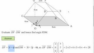 AS Mathematics for CIE  Vectors 4  Angle Between 2 Vectors [upl. by Aynod502]