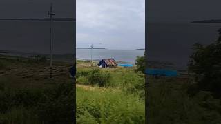 Footage taken nearby Chilika Lake  Scenery on the day time just before Cyclone Dana cyclonedana [upl. by Xonel]