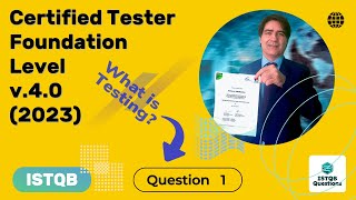 ISTQB Foundation level v40 2023 Question 1 [upl. by Elag]