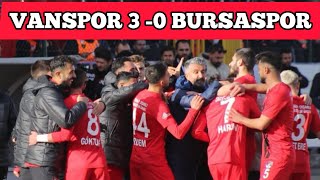 Vanspor 30 Bursaspor Maç Özeti [upl. by Antonie]