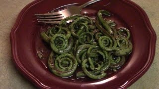 Scott Cooks  How to Make Delicious Sauteed Fiddlehead Ferns [upl. by Adnahc]