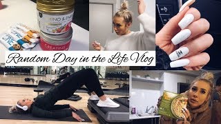 VLOG Full Body Workout Messy Bun TutorialTrader Joes Haul [upl. by Eatnom]