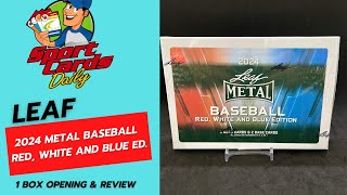 2024 Leaf Metal Baseball Red White and Blue Edition  Bonus Autograph Card [upl. by Cheung]