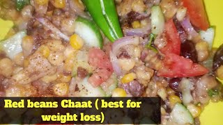 red beans Chaat recipebest for weight lossprotein Chaat recipe by six flavors by Ayeshachaat [upl. by Lamrert]