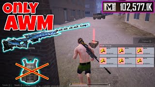 No Armor❌  only AWM challenge  Misty Port  PUBG METRO ROYALE [upl. by Elsinore]