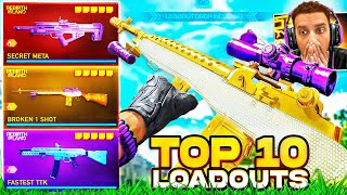 TOP 10 NEW META LOADOUTS in Warzone Rebirth Island Best Class Setups [upl. by Nireves877]