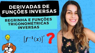 Derivadas de Funções Inversas como encontrar  derivadas das inversas trigonométricas  Cálculo 1 [upl. by Attayek501]