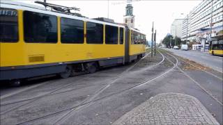 M4 Begegnung am Bahnhof Alexanderplatz Tram BVG KT4D Flexity HD [upl. by Alimak]