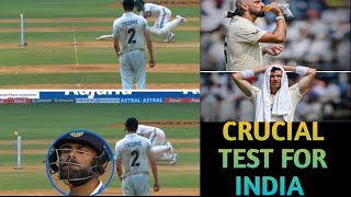 India vs NZ 3rd Test Jadeja’s Fiery Fifer in Scorching Mumbai Heat  Kohli amp Rohit Struggle [upl. by Candida]