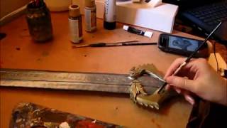 Wonder Woman Sword Cosplay Tutorial Part 2 Painting [upl. by Schwinn54]