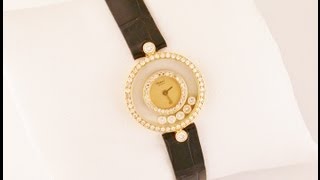 Chopard Happy Diamonds Ladies 18ct Yellow Gold Watch [upl. by Amadis]