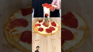 Tortilla pepperoni pizza ASMRyoutubeshorts trendingshorts viralshort pizzalover cooking 1m [upl. by Leamaj427]