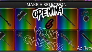 OPENING 6 VOID CHESTS SURVIVE THE KILLER [upl. by Memory]