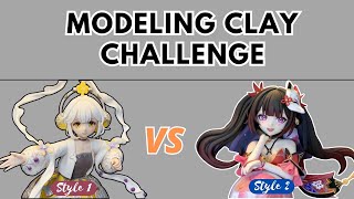 Modeling Clay Challenge Create Two Different Style Girls  Pick Your Favorite [upl. by Anizor]