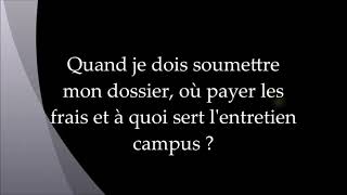 Soumission de dossier et payement des frais campus  Préparation Entretien Campus France amp TCF [upl. by Hartill]