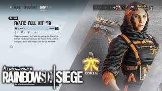 Fnatic ESPORTS Skin  Rainbow Six Siege [upl. by Nosremaj]