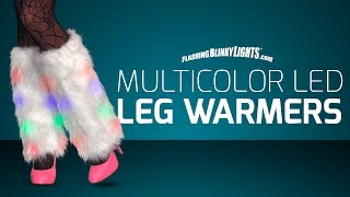 Multicolor LED Leg Warmers from FlashingBlinkyLightscom [upl. by Miran]