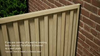 How to Install DuraPost® Panel Fence [upl. by Havelock]