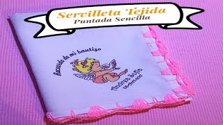 Servilleta Tejida  Puntada Sencilla [upl. by Micki]