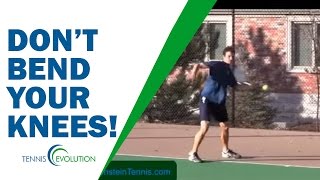 TENNIS FOREHAND TIP Do You Really Have To Bend Your Knees [upl. by Yee]