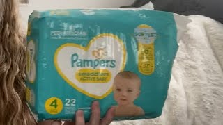 Pampers Swaddlers Diapers Ultra Soft Disposable Baby Diapers Review [upl. by Twum]