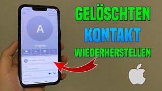 iPhone gelöschte Kontakte wiederherstellen  Tutorial 2024 [upl. by Kielty]