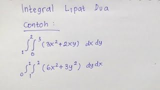 INTEGRAL LIPAT DUA  INTEGRAL RANGKAP DUA [upl. by Nevile]