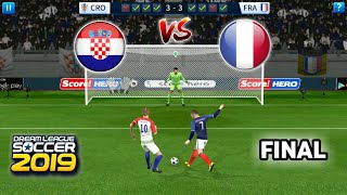 Croatia vs France  Penalty Shootout Final  Dream League Soccer 2019 Gameplay [upl. by Eiramyelhsa248]