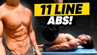 11 LINE ABS WORKOUT UPPER LOWER ABS amp OBLIQUES WORKOUT [upl. by Netsrejk324]