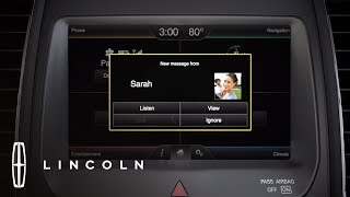 How to Use Text Messaging with iPhone® and MyLincoln Touch™  HowTo  Lincoln [upl. by Lizbeth238]