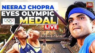 Neeraj Chopra LIVE Neeraj Chopra Throws 8934m Storms Into Javelin Final  Paris Olympics Live [upl. by Pricilla]