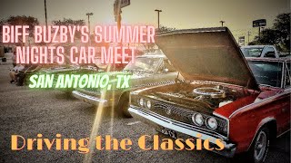 Biff Buzbys Summer Nights Car Meet San Antonio Tx [upl. by Arimlede852]