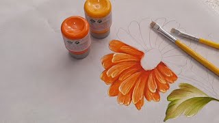 Pintando una Flor en Tela [upl. by Brandie204]