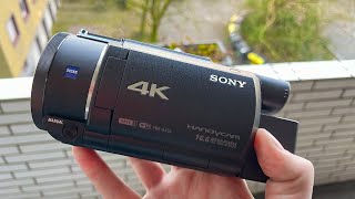 Sony FDRAX53 4k camcorder test with zoom stabilizer low light footage in 2024 [upl. by Lledniw712]