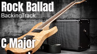 Rock Ballad Guitar Backing C Major [upl. by Darian995]