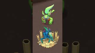 Pixolotl and Poewk Duet On Calamity Island mysingingmonsters thelostlandscapes shorts [upl. by Ycram]