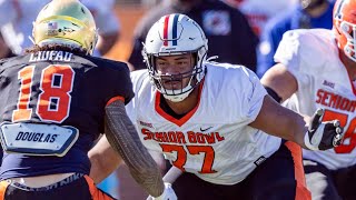 New Green Bay Packers OL Jordan Morgan Highlights Combine Results  Senior Bowl  OL Kansas [upl. by Eeraj]